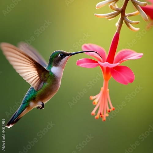 hummingbird on flower