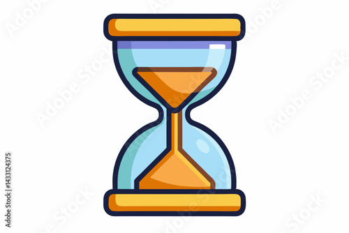 hourglass vector illustration  white background
