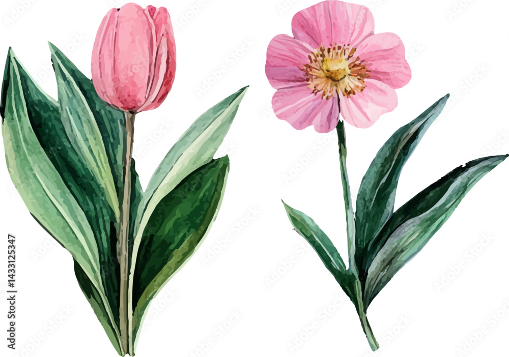Obraz premium bouquet of pink tulips