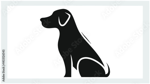 dog silhouette vector