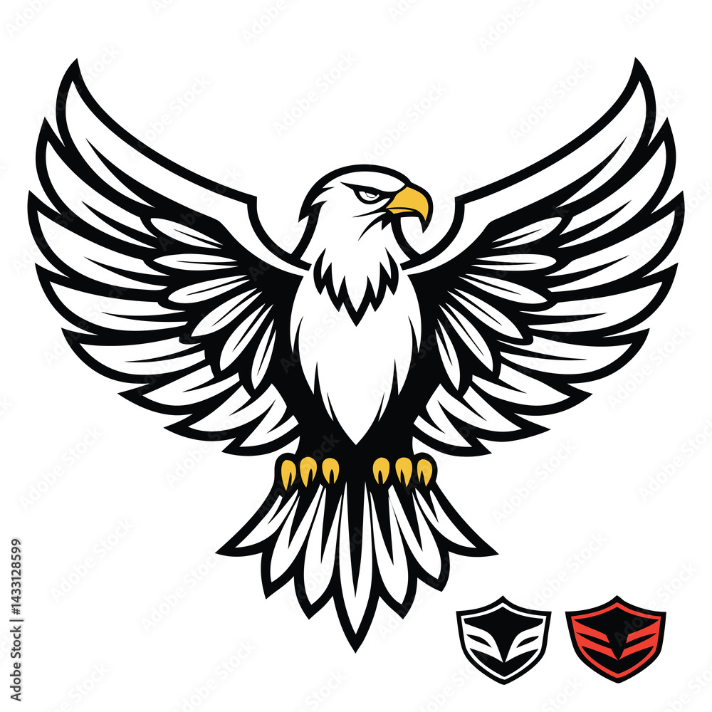 Obraz premium Majestic Eagle Emblem