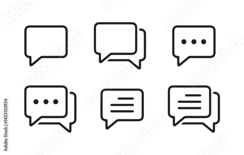 Text Message Icon. Chat speech bubble, Social media message. Vector illustration Eps 10