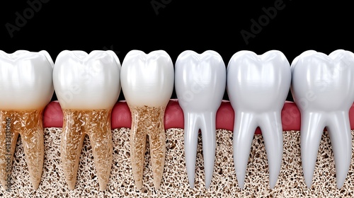 Dental Health Comparison of Healthy and Decayed Teeth with Gumline