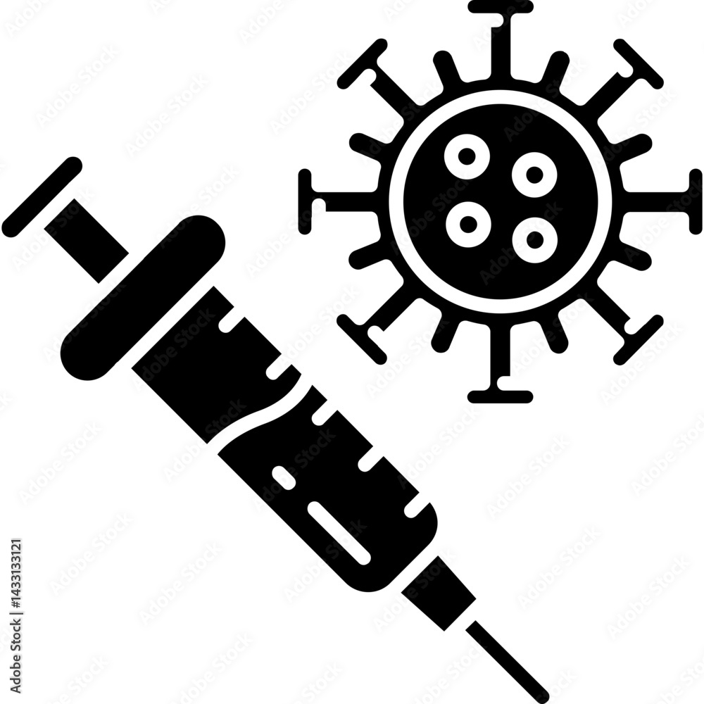 Obraz premium Vaccination Icon