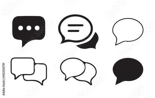 Text Message Icon. Chat speech bubble, Social media message. Vector illustration Eps 10