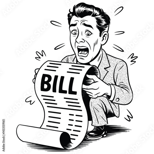 Bankruptcy Crisis Concept - Clean Vector Art.