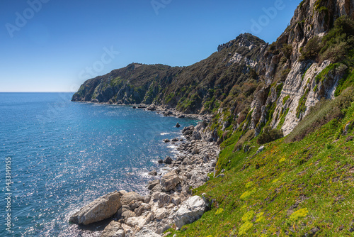 Les falaises du Parc national de Port-Cros sur l'Île de Porquerolles