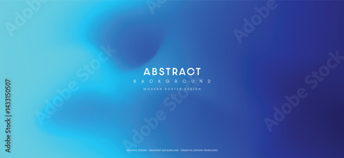Blue abstract gradient blurred background for modern poster, banner, wallpaper design. Vector illustration.