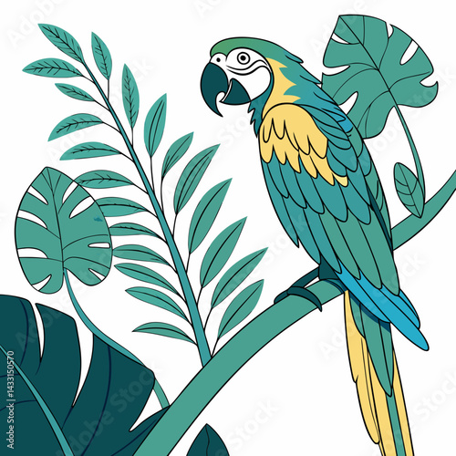 parrot on a branch