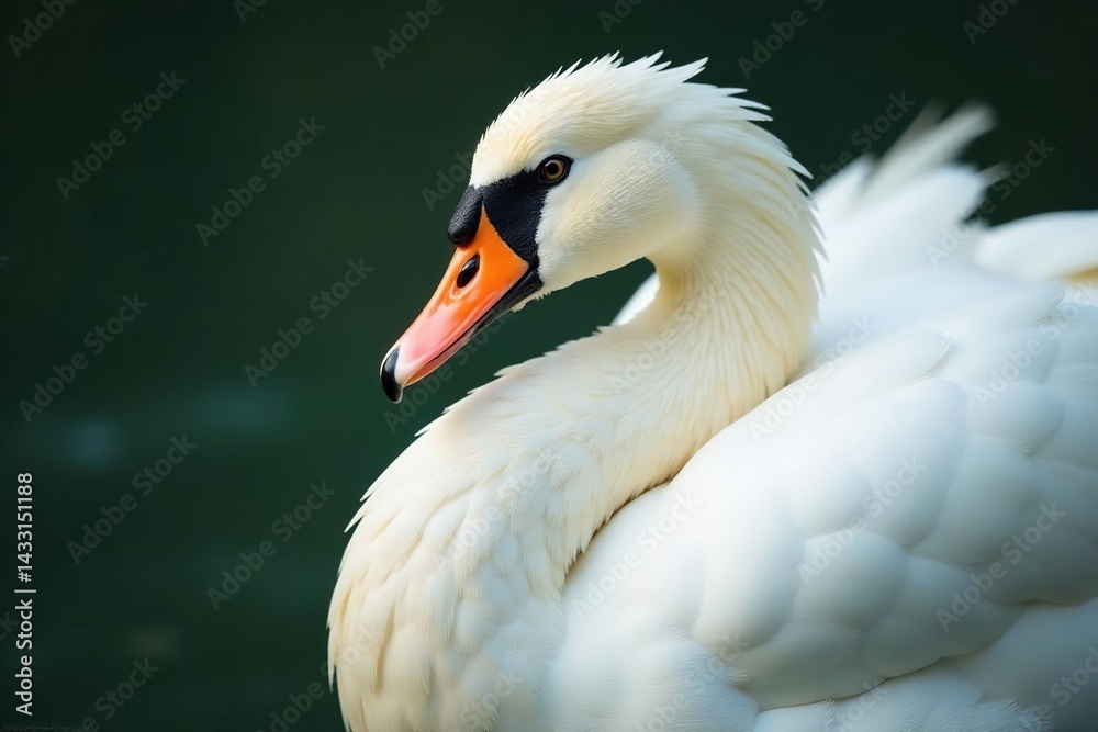 Fototapeta premium Close-up shot of pristine white feathers, soft focus , clean, pure