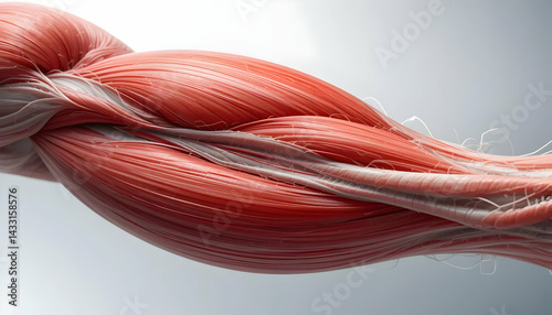 Arm Muscles Anatomy Closeup for Educational or Medical Visualizations