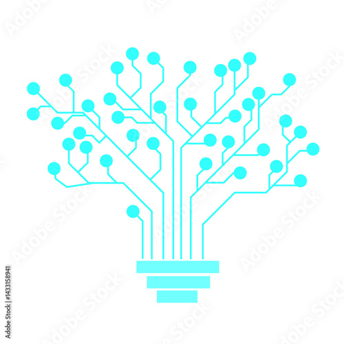 Lamp formed by chip connectors. 