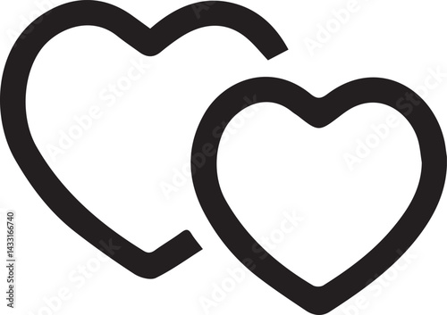 double heart design for templates.