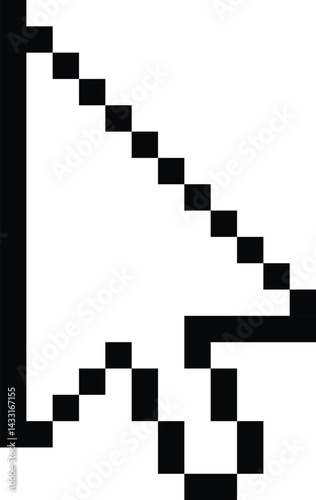 pixel arrow desing for templates.