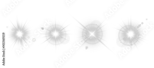 Light overlay suits outdoor images and product promos. Sun halo spreads softly in vector transparency. Glare spark flickers gently in morning-style shine. Shining light effect mimics sunrise