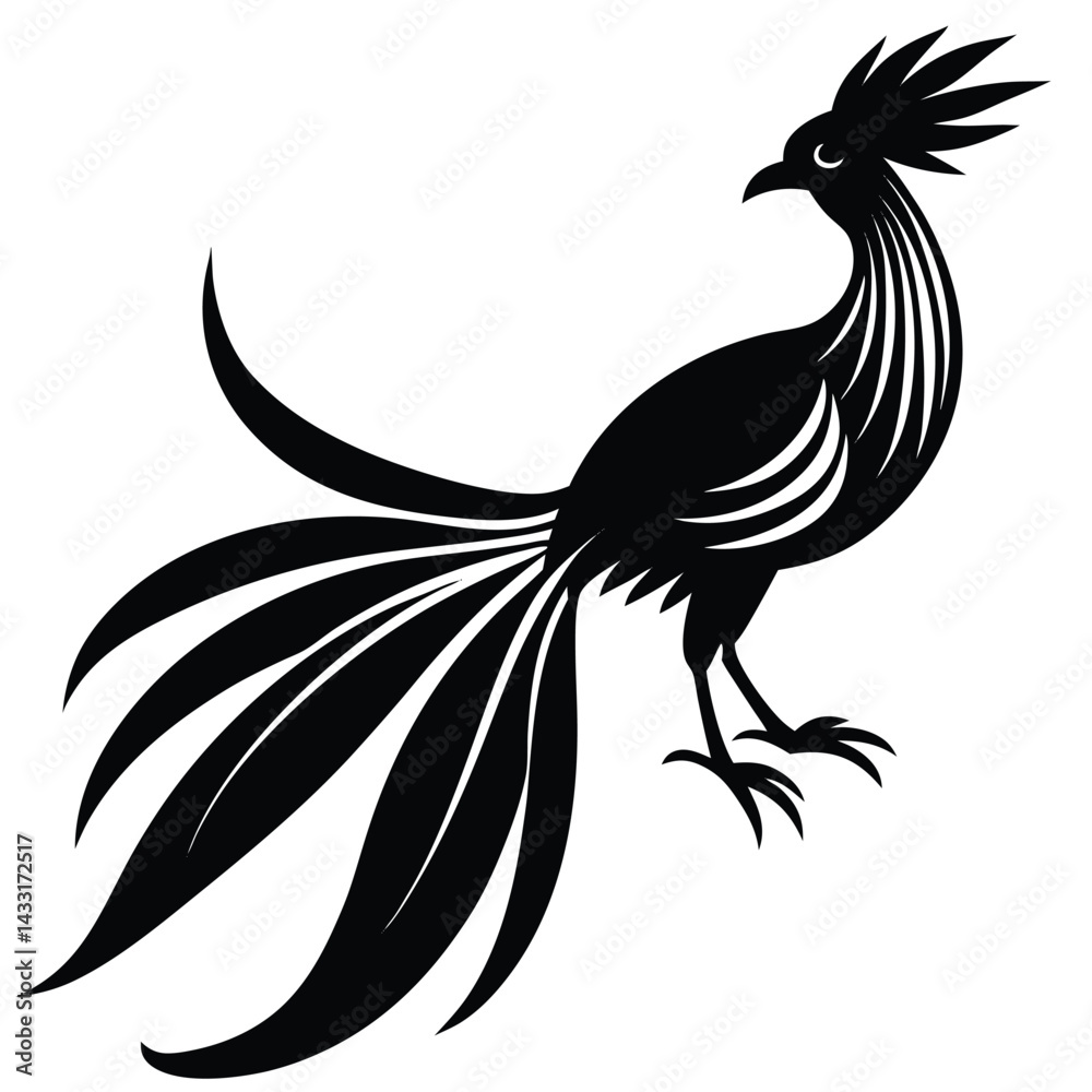 Fototapeta premium bird of paradise vector