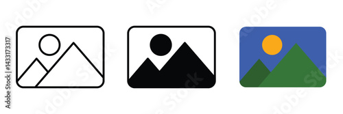 Free Download Picture Thumbnail icon set. photo gallery thumbnail icon symbol - GFXLoad