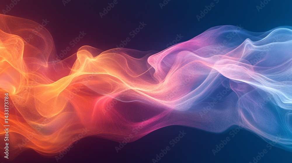 drifting visual loop animating over a colorful mist background drifting visual loop animating over a colorful mist background