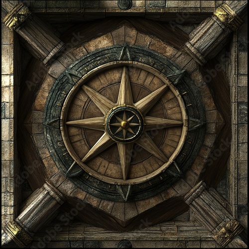 Ornate Wooden Ceiling Design