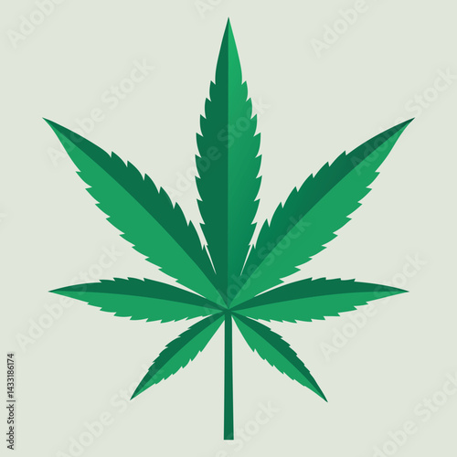 Marijuana-leaf. 