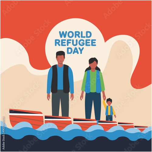 Empowering refugees through unity, hope, and awareness on World Refugee Day.