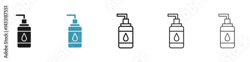 Face cleanser icon in flat style. Basic vector symbol illustration