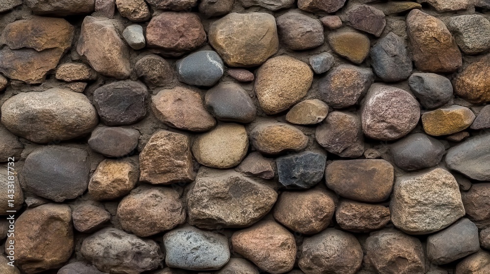 Close-up view of a textured stone wall. Close-up view of a textured stone wall.