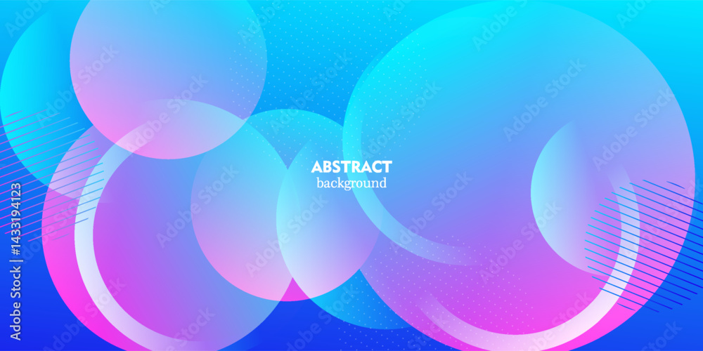 Abstract bright 3D colorful gradient background in pink and blue. Overlapping circles layers with simple pattern. Vector Eps10 Abstract bright 3D colorful gradient background in pink and blue. Overlapping circles layers with simple pattern. Vector Eps10
