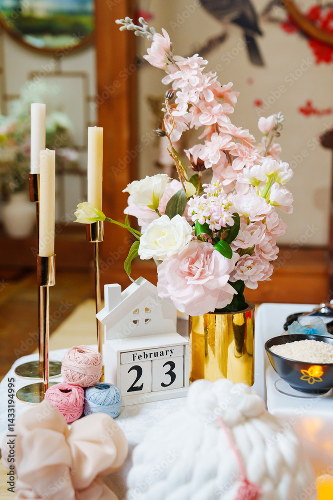 Decorations for the Korean First Birthday Party.
