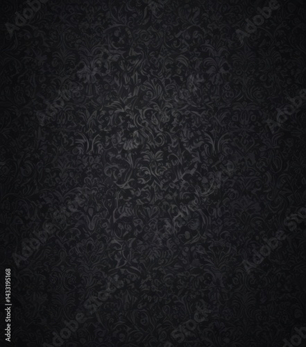 Dark gothic damask wallpaper, seamless design , baroque, seamless