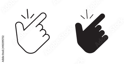 Finger snapping icon