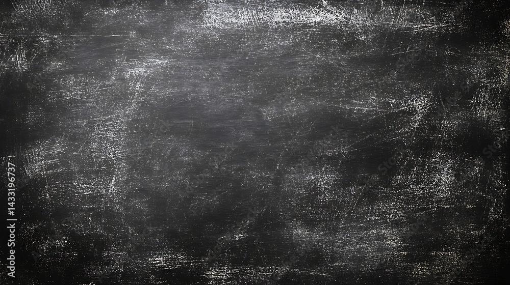 Obraz premium Rustic Chalkboard and Wooden Table Background