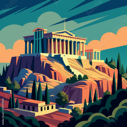 Very-beautiful-Greece acropolis-in-Athens 
