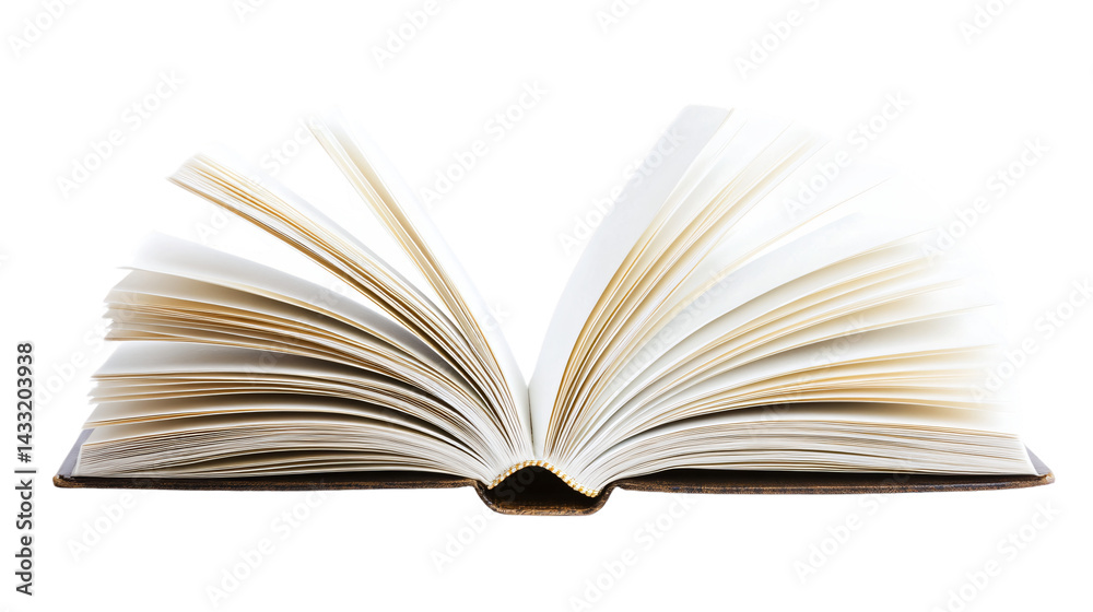 Fototapeta premium Enchanting Magic Book Isolated on Transparent Background for Creative Design Projects