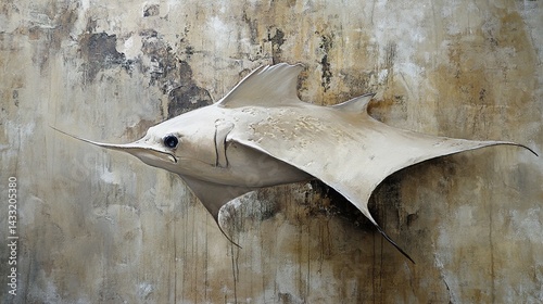 Wallpaper Mural Stunning Abstract Fish Painting Torontodigital.ca