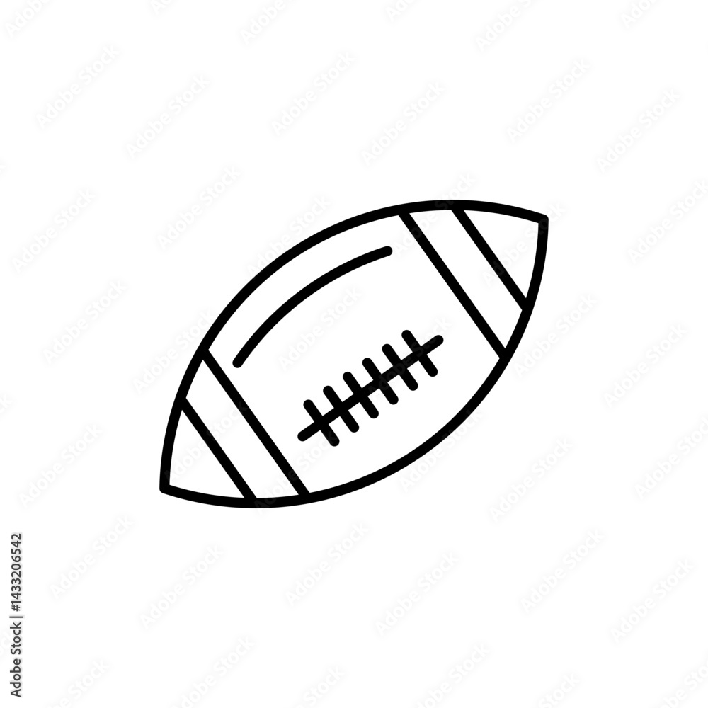 American Football ball icon vector illustration web design element American Football ball icon vector illustration web design element