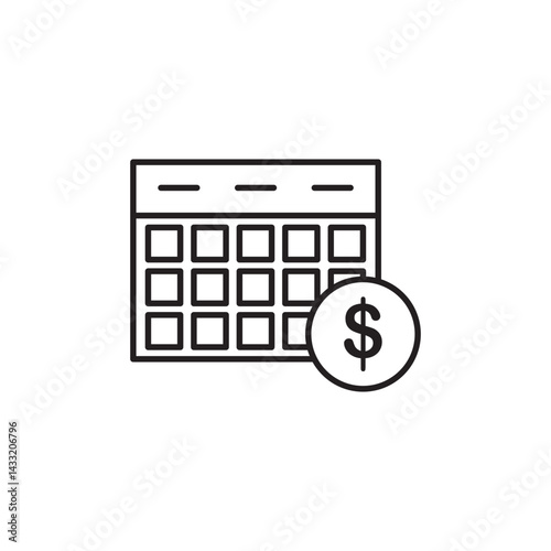 BNPL icon vector illustration web design element