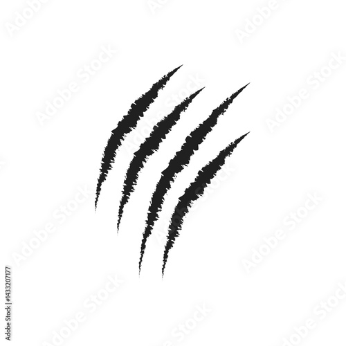 Claws scratches icon vector illustration web design element