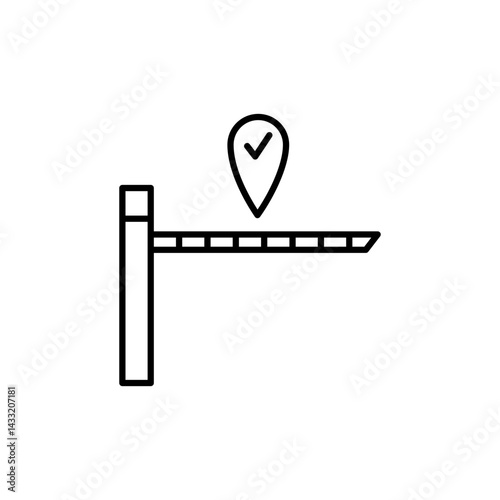 Checkpoint icon vector illustration web design element