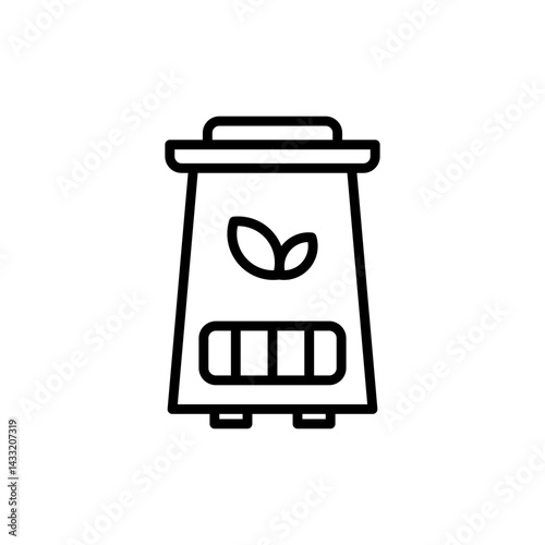Composter icon vector illustration web design element
