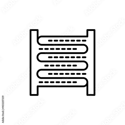 Condenser coil icon vector illustration web design element