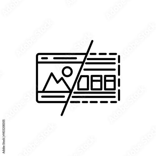 Front end development icon vector illustration web design element