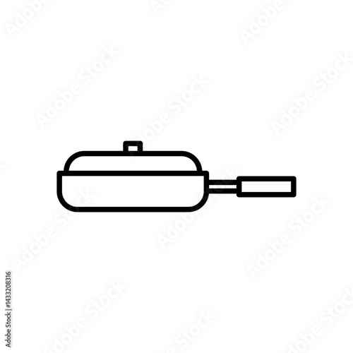 Frying pan icon vector illustration web design element