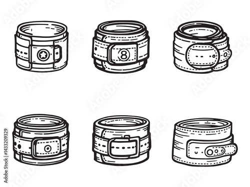 Tourniquet line art basic illustration diagram