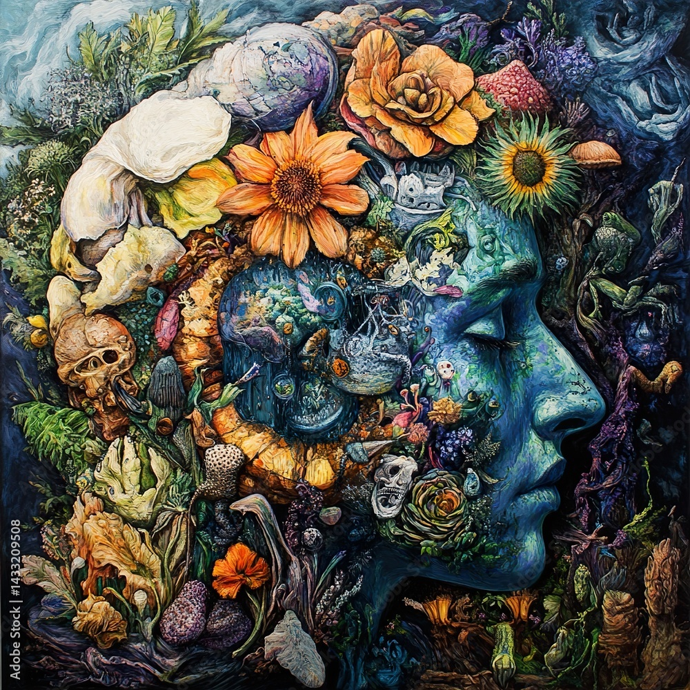 custom made wallpaper toronto digitalNature's Mystical Portrait