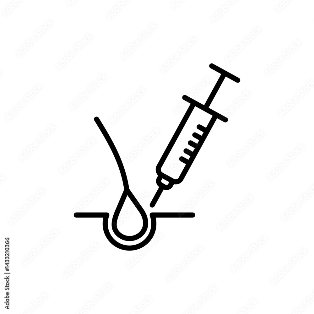 Platelet rich plasma icon vector illustration web design element