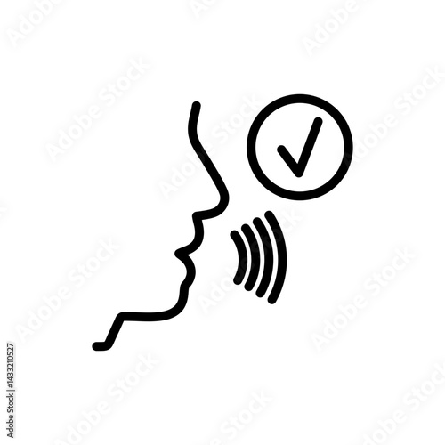 Pronunciation icon vector illustration web design element
