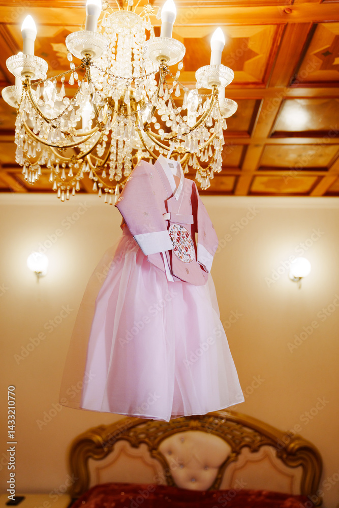 Children's national Korean costume for the traditional celebration