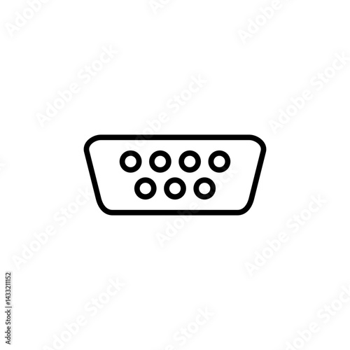 Serial icon vector illustration web design element