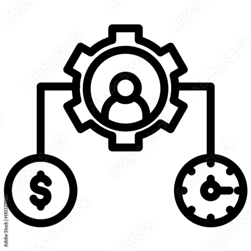 Resource Allocation Icon